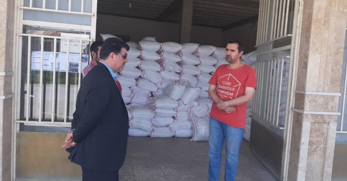 بازدید مدیر شرکت خدمات حمایتی کشاورزی استان گلستان از کارگزاری های کود در شهرستان آق قلا گلستان