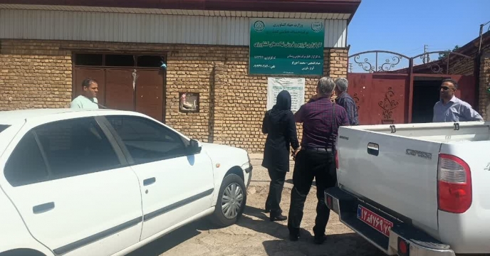 بازدید و کنترل اکیپ پایش استان قزوین از انبار کارگزاری شرکت تعاونی روستایی خیام 