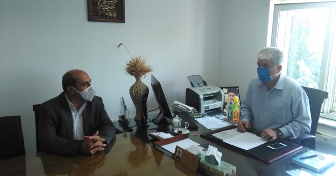 دیدار مدیر استان با رئیس سازمان البرز در خصوص مستند سازی اراضی شرکت