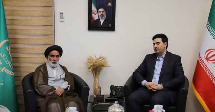دیدار دکتر بهزاد باباخانی مدیرعامل شرکت خدمات حمایتی کشاورزی با آیت الله ربانی نماینده محترم ولی فقیه در وزرات جهادکشاورزی
