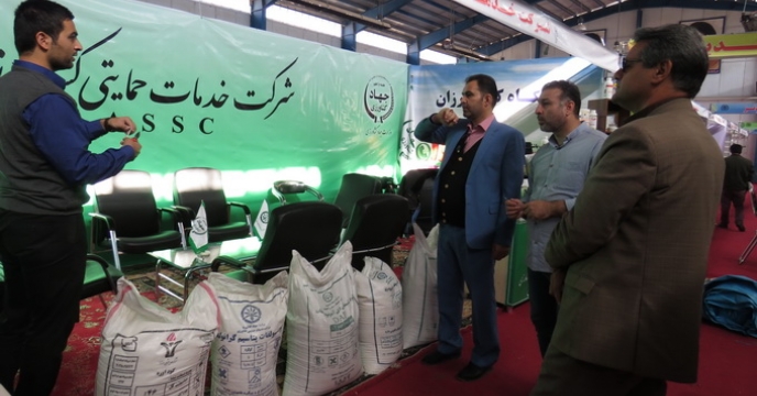 بازدید مدیر استان خراسان شمالی از آماده سازی غرفه ی شرکت در نهمین نمایشگاه کشاورزی
