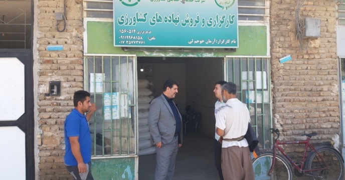 بازدید دوره ای مدیر شرکت خدمات حمایتی کشاورزی گلستان از  انبار کارگزاری کود در شرق استان