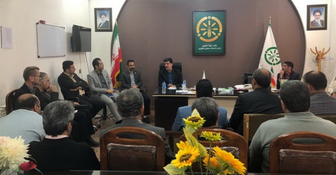 تبریک سال جدید مدیر شرکت خدمات حمایتی کشاورزی استان گلستان در جلسه داخلی با کارکنان