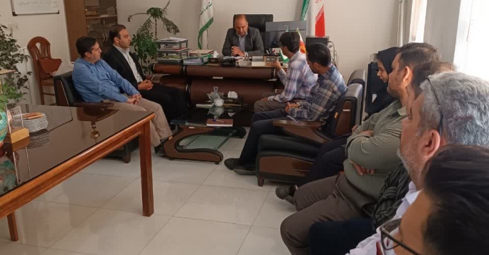 جلسه مدیریت شعبه استان سمنان با کارکنان شرکت
