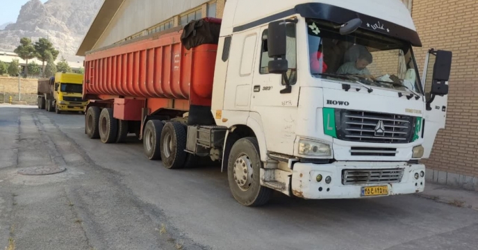 بارگیری و حمل کودهای سوپرفسفات تریپل به استان مازندران