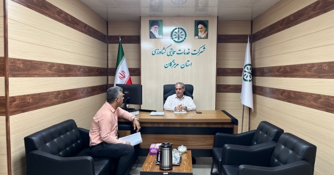 نشست فنی کارگزار فعال شهرستان فین  در دفتر مدیریت شرکت خدمات حمایتی کشاورزی استان هرمزگان