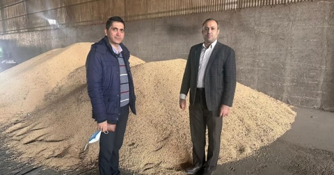  بازدید از سایت خرید و بوجاری  بذر سویا شرکت  کاسپین بذر در شهرستان گرگان