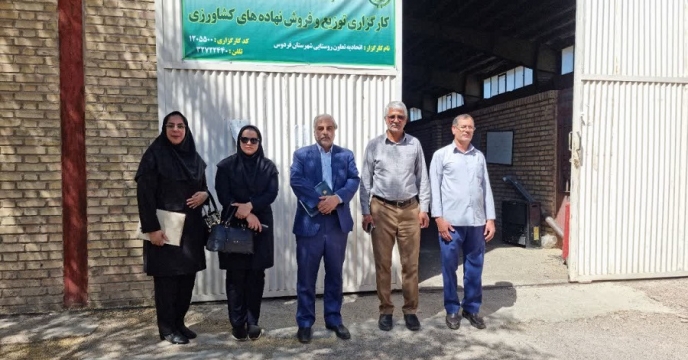 بازدید و پایش از انبار کارگزاری تعاونی روستایی فردوس 