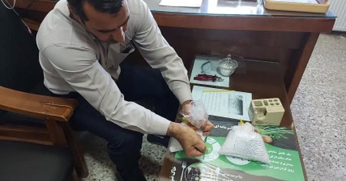 نمونه برداری از محموله 200 تنی کودشیمیایی سولفات پتاسیم گرانوله