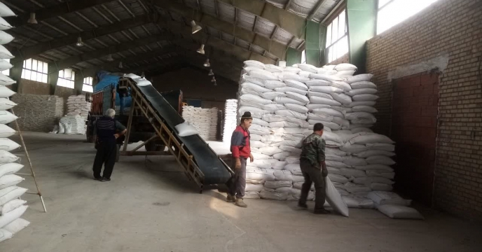 ارسال10تن کود شیمیایی کلرور پتاسیم جهت توزیع بین کارگزاران شهرستان سملقان 