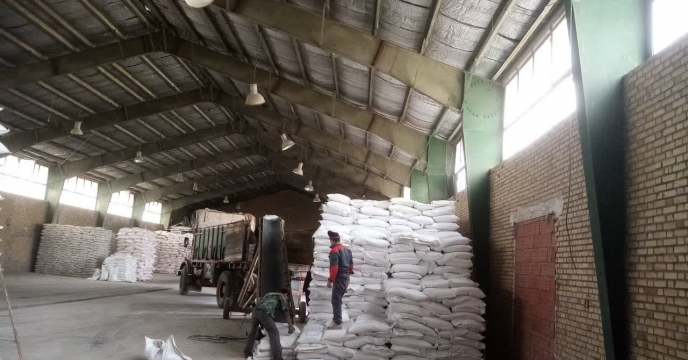  ارسال20تن کود شیمیایی کلرور پتاس جهت توزیع بین کارگزاران شهرستان بجنورد 