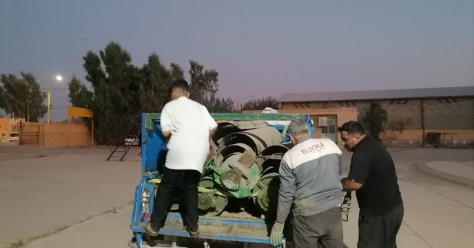 ارسال سری کامل دستگاه جو گیر از شعبه کرمان به شرکت خدمات حمایتی کشاورزی استان خراسان جنوبی 