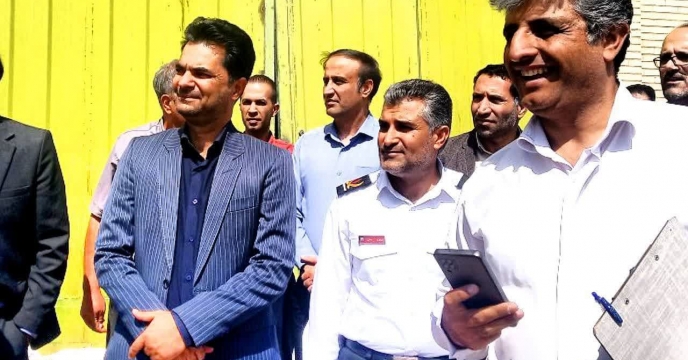 برگزاری مانور روز آتش نشانی در انبار سازمانی شرکت خدمات حمایتی کشاورزی استان کرمان واقع در شهرک صنعتی خضرا