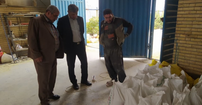 بازدید مدیر شرکت خدمات حمایتی کشاورزی استان آذربایجان شرقی از کارخانه شرکت راتین کود گوگرد آذرشهر