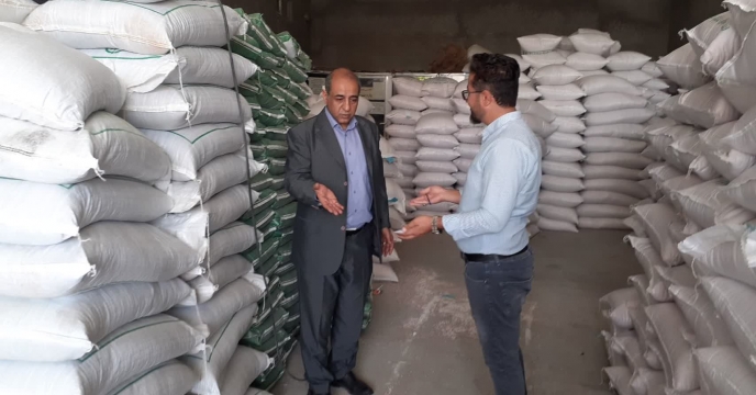 بازدید مدیر شرکت خدمات حمایتی کشاورزی استان کردستان ازانبار کارگزاری در شهرستان دیواندره