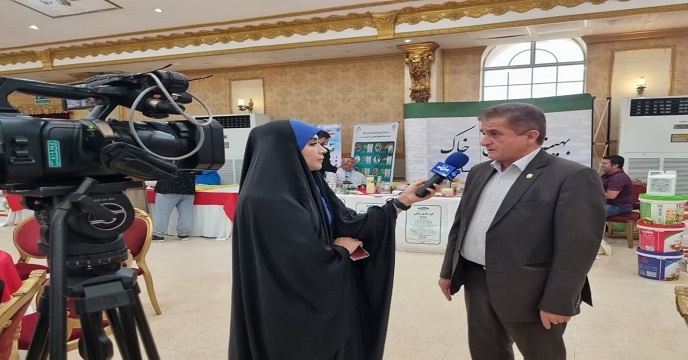 مصاحبه مدیر شرکت خدمات حمایتی کشاورزی استان خوزستان با صدا و سیما در نوزدهمین همایش بازاریابی کود کشور