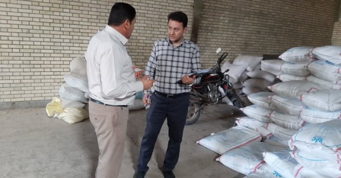 بازدید گروه پایش کود شرکت خدمات حمایتی کشاورزی استان آذربایجان شرقی از انبار و دفتر توزیع کود شهرستان سراب