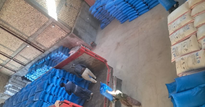 تامین میزان 100 تن کود اوره از مبدا کرمانشاه به مقصد کارگزاری در شهرستان دیواندره