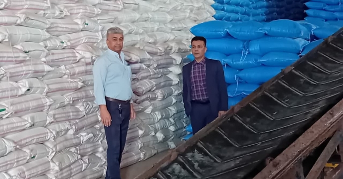 بازدید مدیر شرکت خدمات حمایتی  کشاورزی  استان  گلستان  به منظور بررسی و ضعیت موجودی  کود در انبار  قرق
