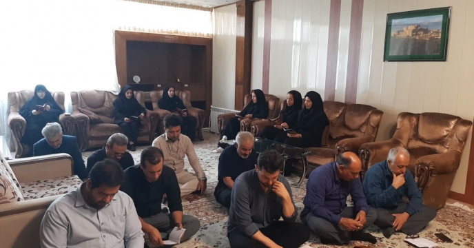 برگزاری مراسم زیارت عاشورا در مدیریت شرکت خدمات حمایتی کشاورزی استان تهران