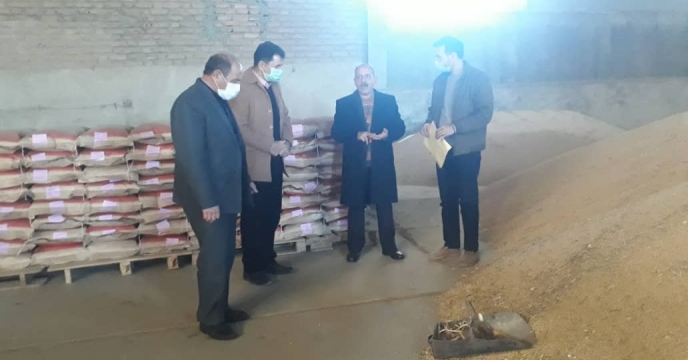 بازدید از انبار شرکت دانه های روغنی پارس آباد 
