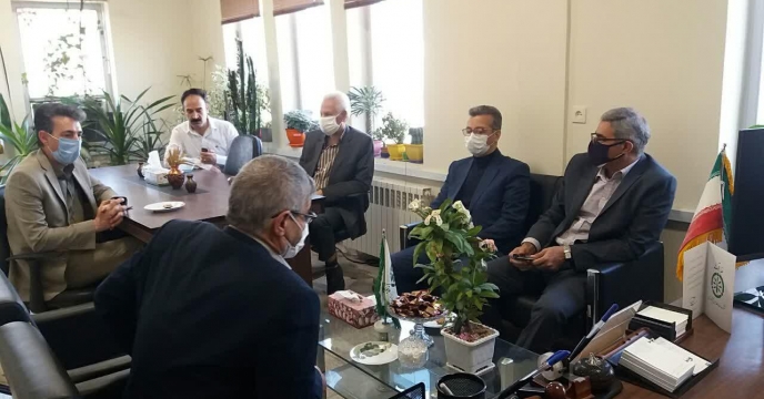 جلسه مدیران سازمان جهاد کشاورزی با مدیر شرکت خدمات حمایتی کشاورزی استان مرکزی  