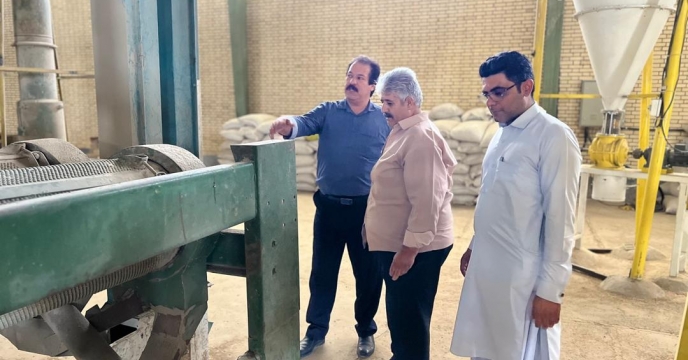 بازدید کارشناس معین از دستگاه های بوجاری شرکت خدمات حمایتی کشاورزی استان سیستان و بلوچستان