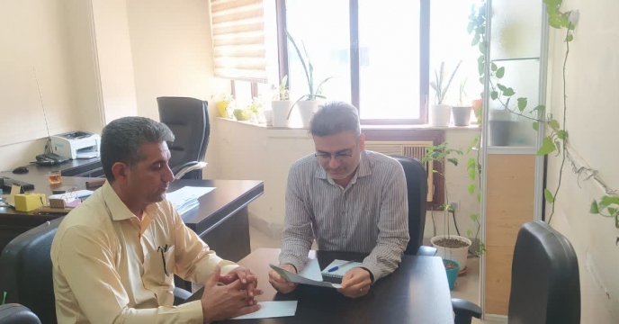 برگزاری جلسه کارشناس فنی شرکت خدمات حمایتی کشاورزی استان هرمزگان با مدیر اداره مکانیزاسیون سازمان جهاد کشاورزی استان