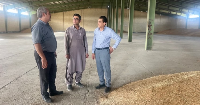 بازدید مدیر شرکت خدمات حمایتی کشاورزی استان سيستان وبلوچستان از سامانه بوجاری شرکت در شهرستان ایرانشهر
