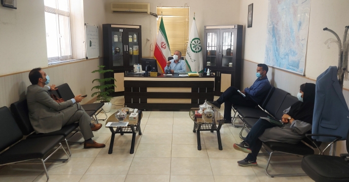 جلسه مدیر شرکت خدمات حمایتی کشاورزی استان بوشهر با مدیرعامل شركت حمل و نقل منتخب عسلویه (ساران حمل) 