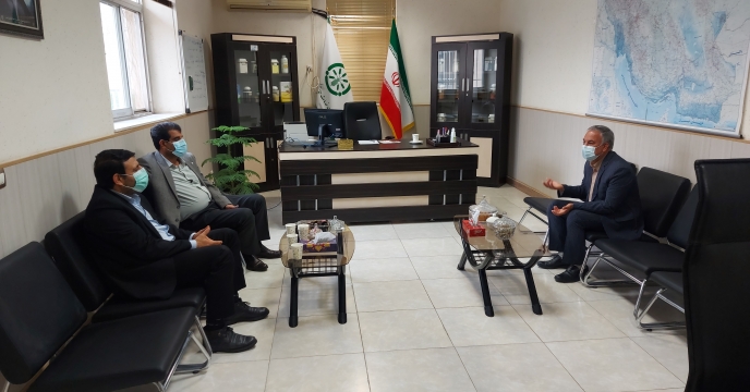 نشست مدیر زراعت سازمان جهاد کشاورزی با مدیر شرکت خدمات حمایتی کشاورزی استان بوشهر