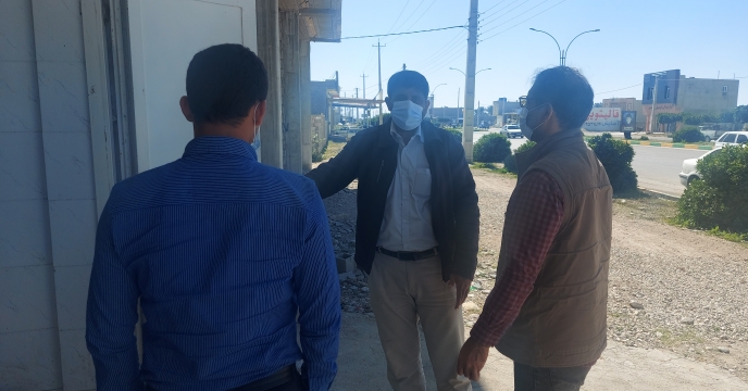 بازدید از دفتر و انبار جدید کارگزاری شهر کاکی شهرستان دشتی