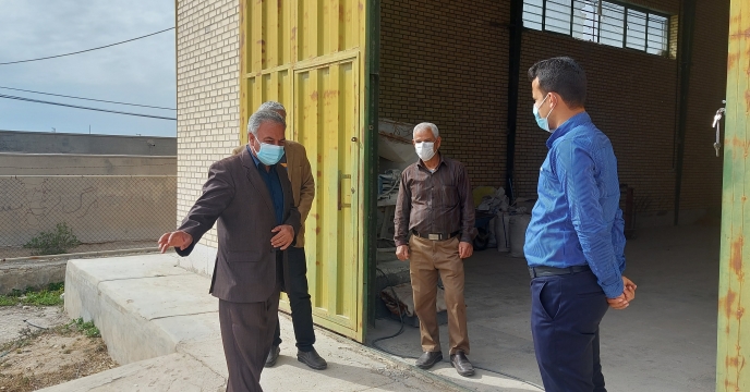 بازدید مدیر شرکت خدمات حمایتی کشاورزی استان بوشهر از انبار کارگزاری روستای آبطویل