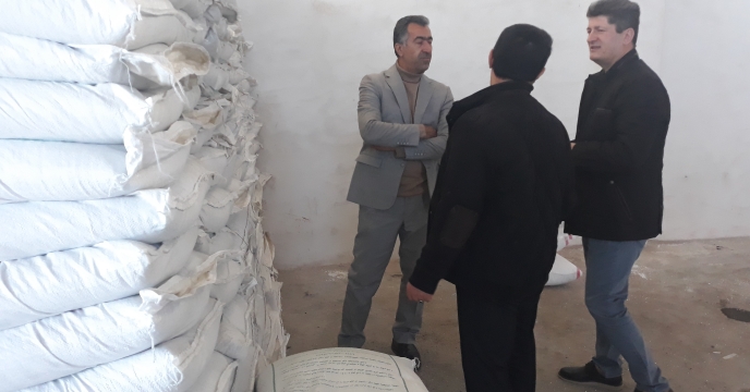 بازدید از انبار کارگزاران توزیع نهاده های کشاورزی شهرستان مهاباد