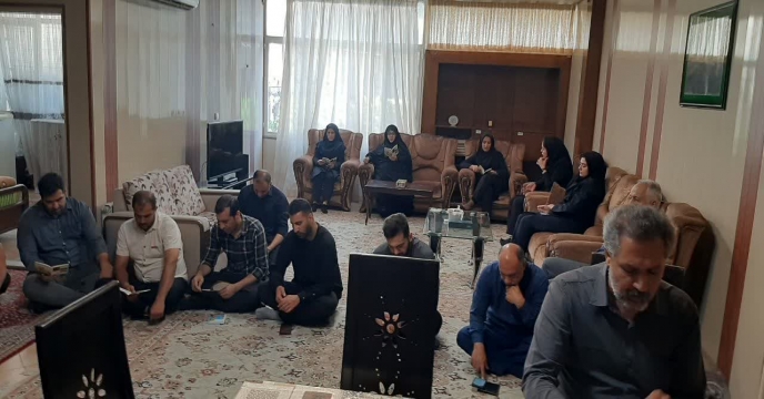 برگزاری مراسم زیارت عاشورا در مدیریت شرکت خدمات حمایتی کشاورزی استان تهران