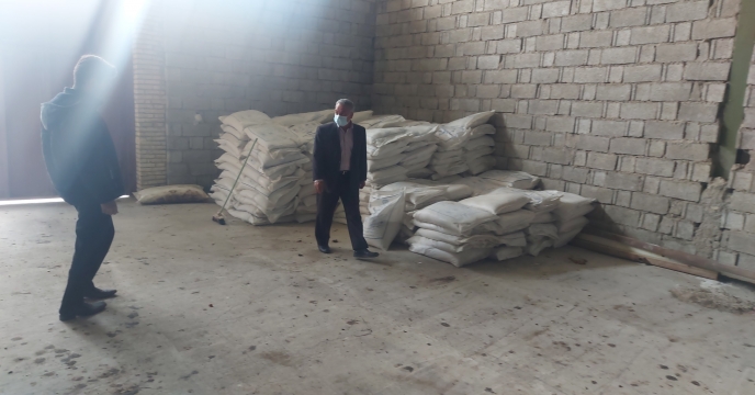 بازدید مدیر شرکت خدمات حمایتی کشاورزی استان بوشهر از انبار کارگزاری روستای طلحه