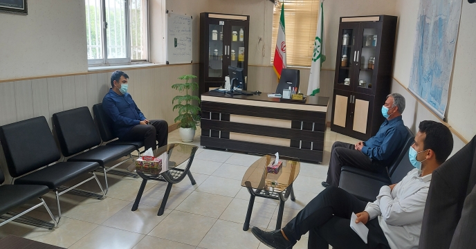 ديدار و نشست آقاى ابراهیمی کارگزار شهر گناوه با مدیر شرکت خدمات حمایتی کشاورزی استان بوشهر