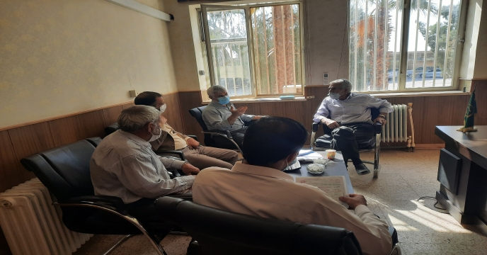 جلسه با مسئولین شرکت تعاونی خرم بافق