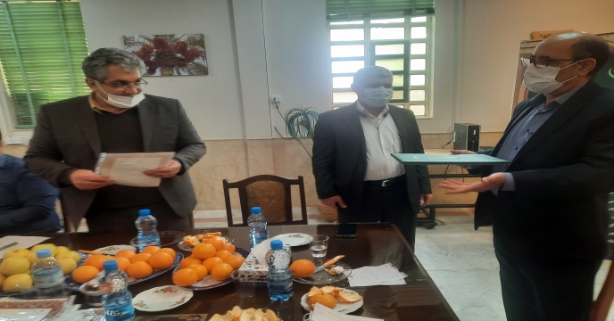 جلسه تودیع و معارفه مدیریت جدید در شرکت خدمات حمایتی کشاورزی استان یزد
