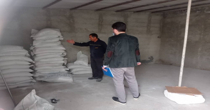 بازدید از انبار کود  کارگزاران شهرستان ارومیه  و ثبت موجودی کودها 