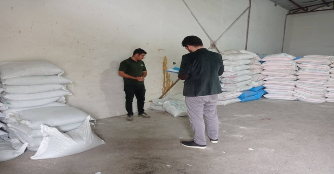 بازدید از انبار کود  کارگزاران شهرستان ارومیه  و ثبت موجودی کودها 