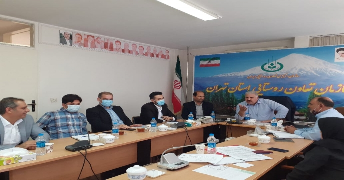 جلسه مدیر شرکت خدمات حمایتی کشاورزی تهران با مدیر تعاونی روستایی استان