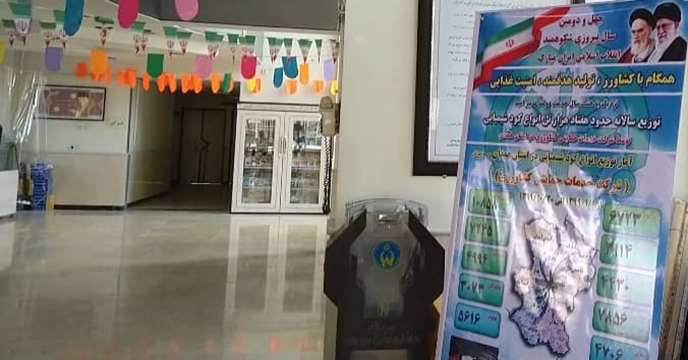 طراحی بنر و پوستر عملکرد شرکت خدمات حمایتی کشاورزی استان همدان