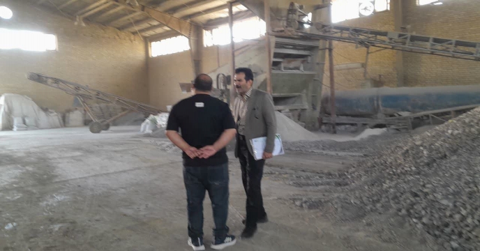 بازدید از کارخانه شرکت تفاهم نامه ای کود ، شرکت فرایند صنعت در شهرستان ساوه