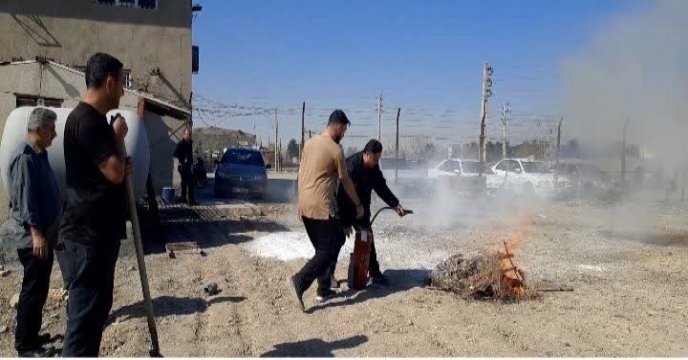 برگزاری مانور آمادگی نیروهای حفاظتی شرکت خدمات حمایتی کشاورزی استان تهران در شرایط پدافند غیر عامل
