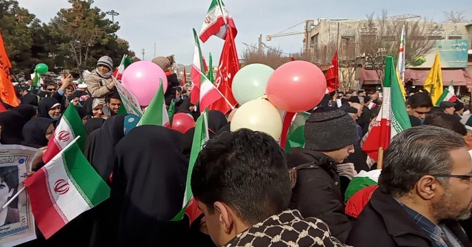 حضور مدیریت و کارکنان شرکت خدمات حمایتی کشاورزی در راهپیمایی 22 بهمن – استان مرکزی اراک