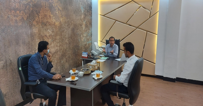 دیدار مسئول امور کود شرکت خدمات حمایتی کشاورزی استان بوشهر با مدیر عامل شركت پیمانکار منتخب مبدا عسلویه (ساران حمل)