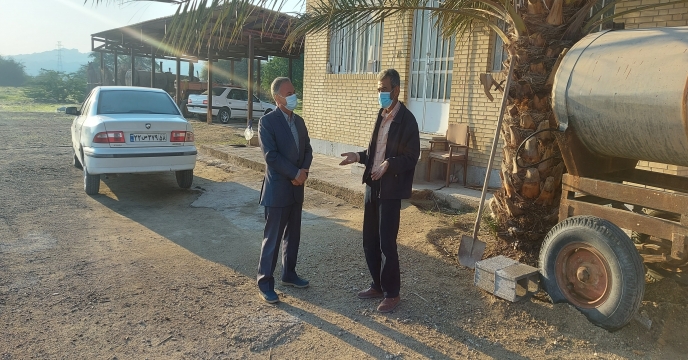 ديدار مدیر شرکت خدمات حمایتی کشاورزی استان بوشهر با همكاران نهالستان خورموج
