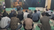 برگزاری نماز جماعت، زیارت عاشورا و سخنرانی در مرکز مدیریت شرکت خدمات حمایتی کشاورزی استان ایلام
