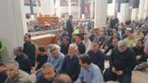 حضور معاونین و کارکنان شرکت خدمات حمایتی کشاورزی فارس در مراسم وداع با امام شهید